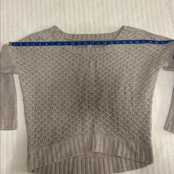 American Eagle Outfitters Taupe Knit Sweater - Size S - Picture 9 of 11